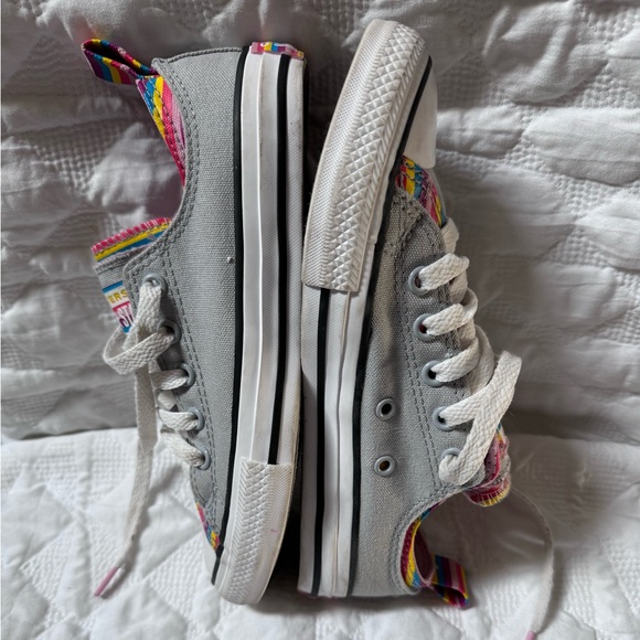 Converse All Star Rainbow Double Tongue Sneakers - Picture 7 of 8